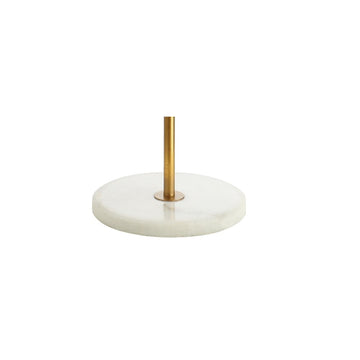 Diamante 61.5" Modern Gilt Metal with Marble Based LED Floor Lamp - JONATHAN Y